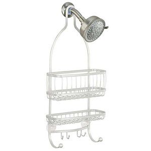 iDesign® York Lyra Shower Caddy in Pearl White (NWOT)